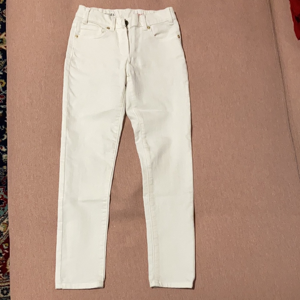 Crewcuts girls white jeans 10Y New